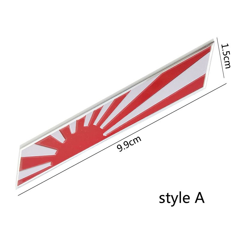 Decal dán trang trí xe hơi hình lá cờ Nhật Bản 3D | BigBuy360 - bigbuy360.vn