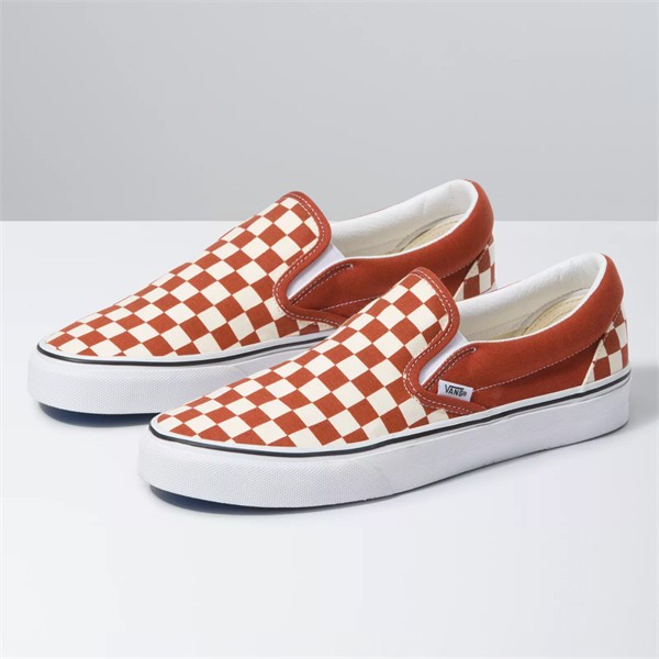 (Giày Chính Hãng) Vans Slip On Checkerboard Picante / True White | BigBuy360 - bigbuy360.vn