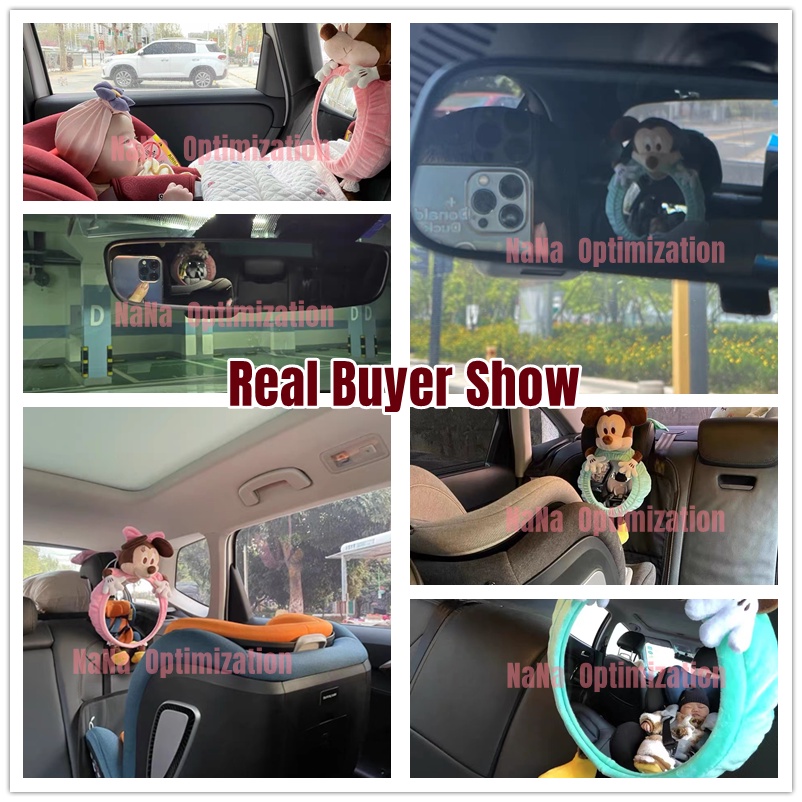 Gương Chiếu Hậu An Toàn Kiểu Hoạt Hình Hàn Quốc Dễ Thương Cho Bé