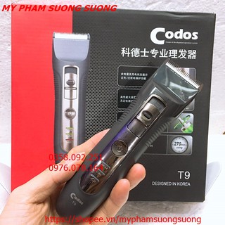 Tông đơ cắt tóc Codos T9 - Mẫu Mới 2020
