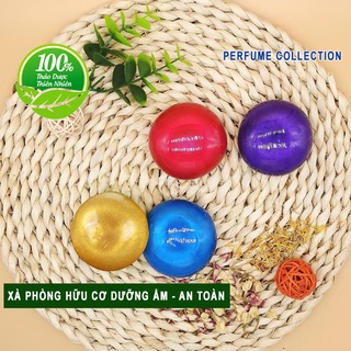 Xà Phòng Handmade Hữu Cơ Tinh Chất 4 Loài Hoa Mùi Thơm Quyến Rũ Phù Hợp Da Thiên Dầu, Ngăn Ngừa Mụn Cám