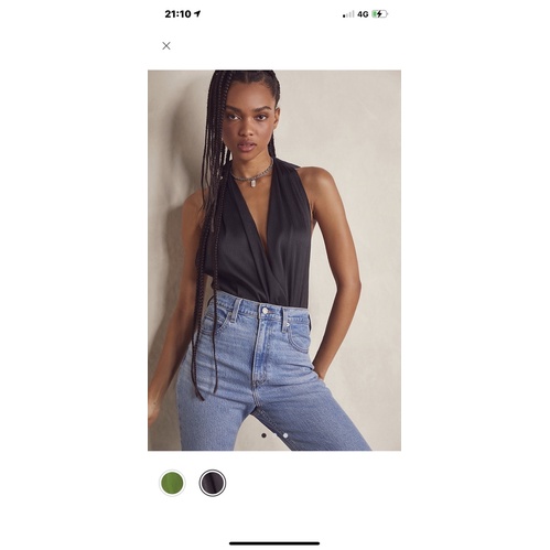 [ Free People ]- Áo bodysuit Cột Nơ Sau Fashion