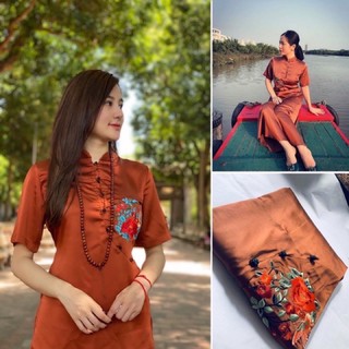Đồ Lam Đi Chùa # Sẫm Lụa Cao Cấp # Đồ Bộ # Quần Áo Nữ