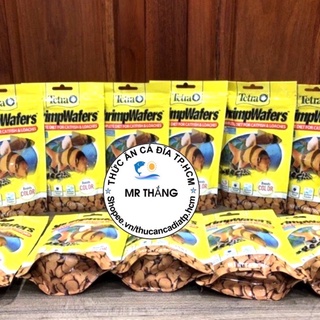 Tetra Shrimp Wafers (86 gram): Thức ăn Bánh quế Tôm cho tất cả các dòng cá tầng đáy (cá chuột, cá Pleco ....)