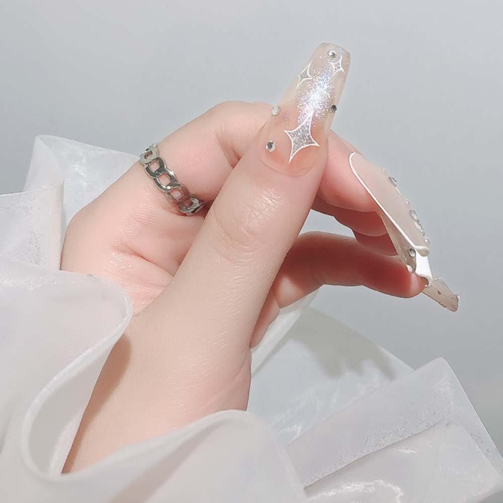 OCEANMAP Miếng Dán Trang Trí Móng Tay 5D Hình Ngọn Lửa