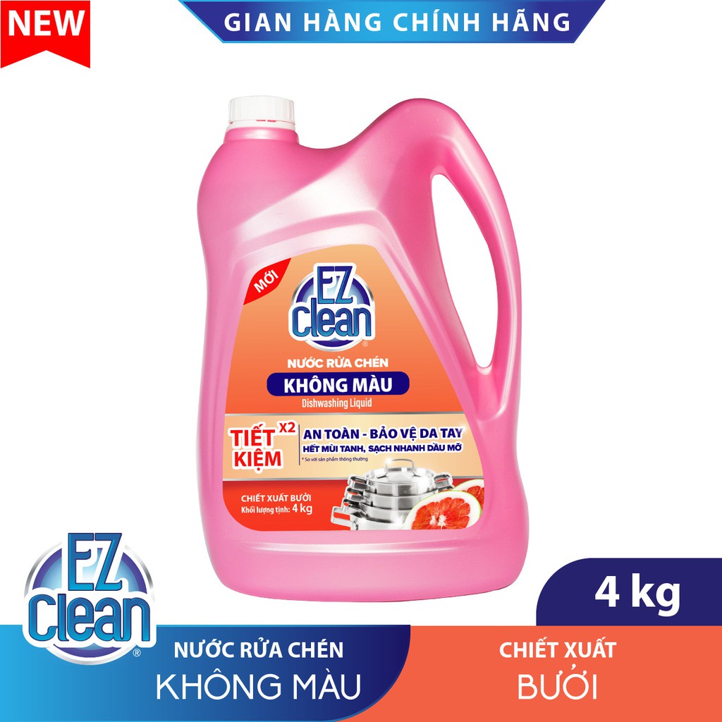 Nước rửa chén Ez Hương Bưởi 4kg