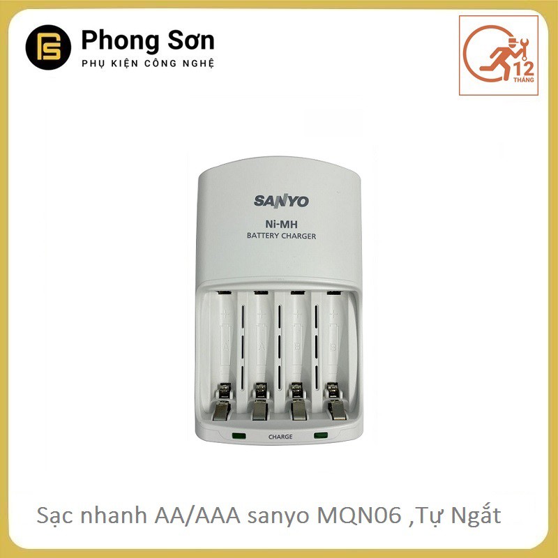 Sạc pin AA/AAA MQN06 Sanyo (sạc nhanh )