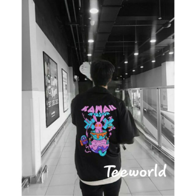 Áo Khoác Dù Bad Rabbit Kawaii Unisex Form Rộng Dáng Jacket | BigBuy360 - bigbuy360.vn