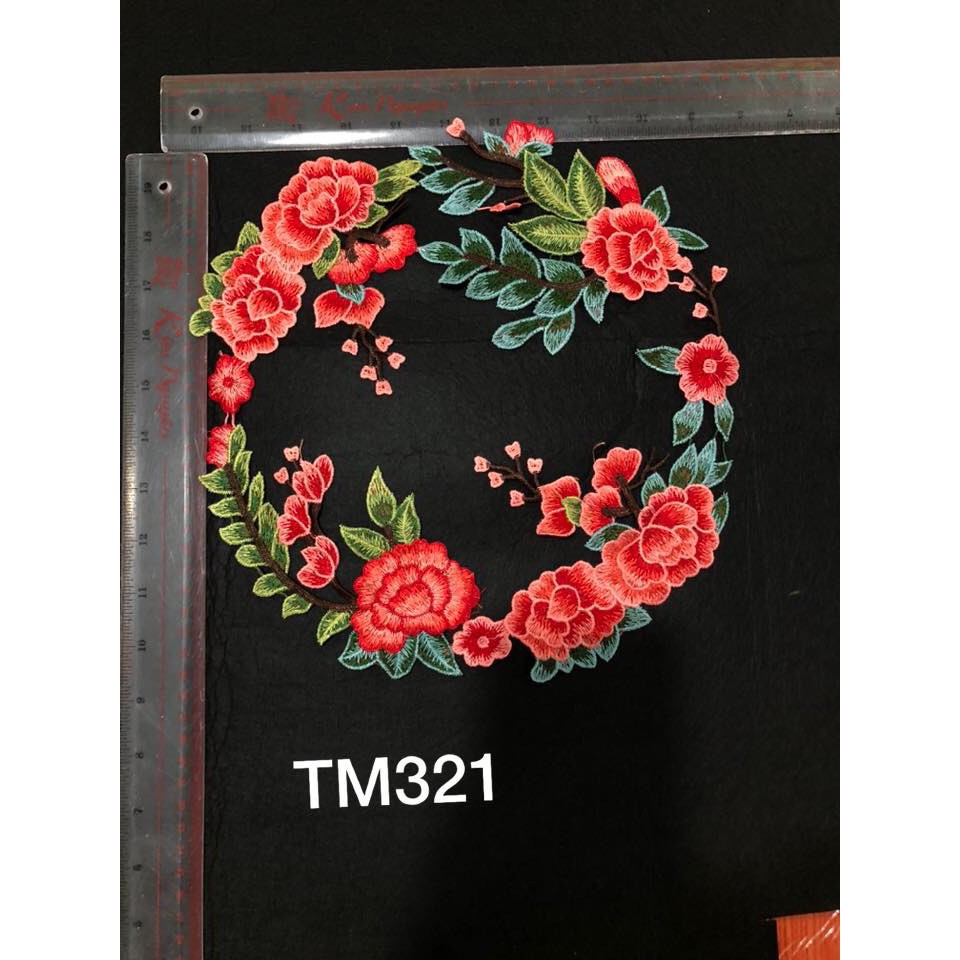 vòng tròn hoa thêu hàng quảng châu cao cấp