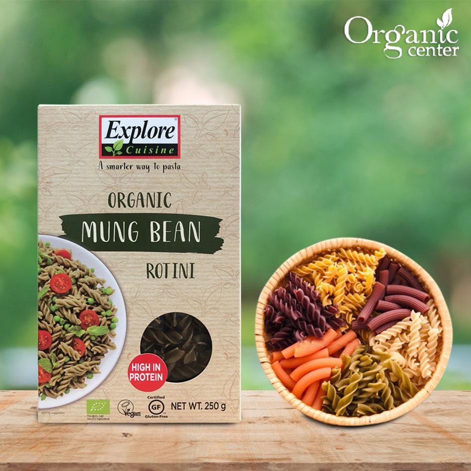 Nui xoắn đậu xanh hữu cơ Explore Cuisine 250g