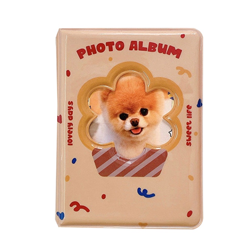 Giá Đỡ Album Ảnh 3 Inch Hình Chó / Mèo / Bông Hoa Xinh Xắn