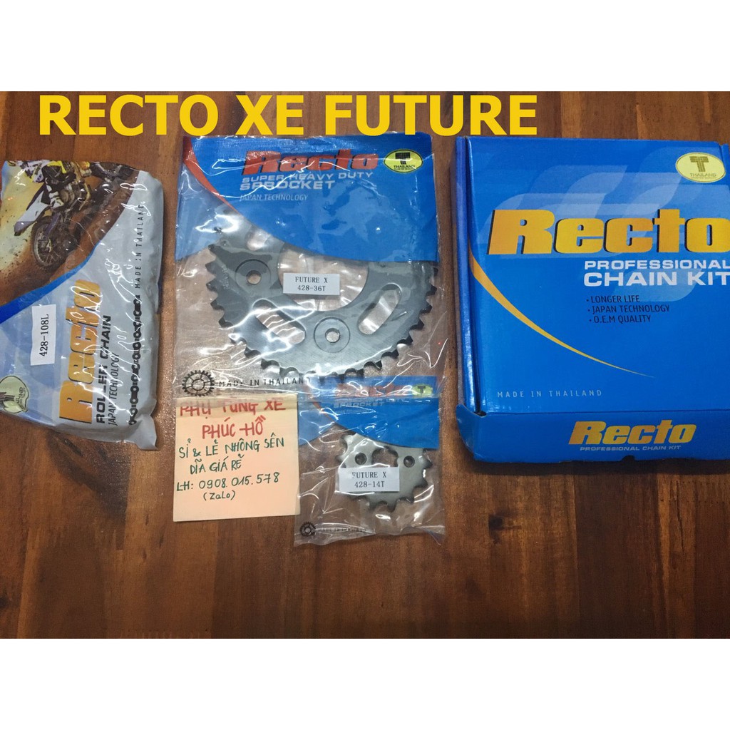 nhông sên dĩa Recto xe FUTURE X-125