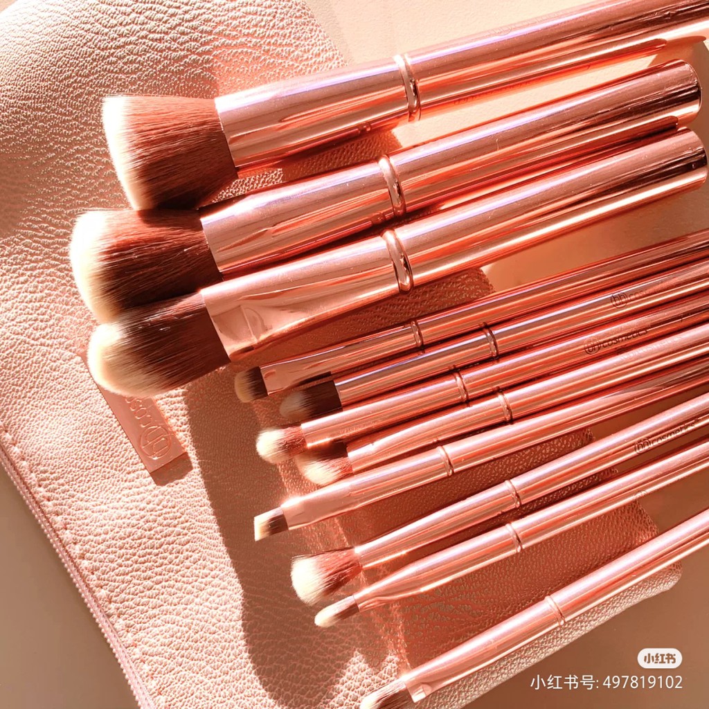 Set cọ BH Cosmetics Metal rose brushes