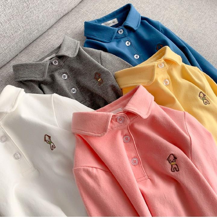 Áo Thun Polo Tay Dài Nhiều Màu Thời Trang Xuân Thu 2020 Cho Bé Trai