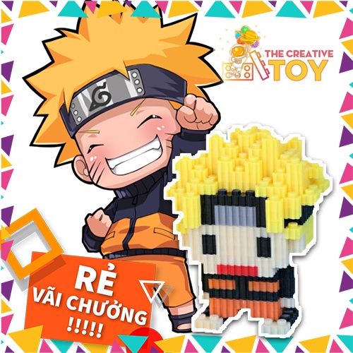 Bộ Đồ Chơi Lắp ghép Naruto 🌸 LEGO Nhân Vật Hoạt Hình Mô Hình Động Vật 3D- Creator Toy