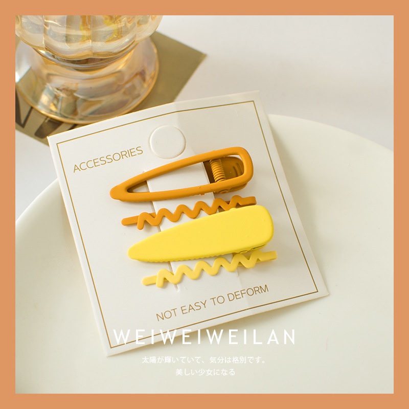 [Bộ 4] Kẹp Tóc Hàn Quốc Màu Kẹo Phụ Kiện Thời Trang Cho Nữ AB029