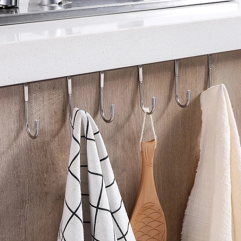 1 Móc Treo Chữ S Bằng Thép Không Gỉ Tiện Dụng Cho Nhà Bếp/Phòng Tắm