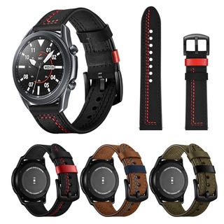 Dây Đeo Bằng Da Thật Cho Đồng Hồ Thông Minh Samsung Watch 3 45mm / 41mm SM-R850 SM-R840