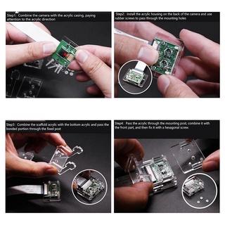 Camera 5mp 1080p có khung Đỡ Cho Raspberry Pi 4 / 3b + / 3b / 2b / Zero D4Vn