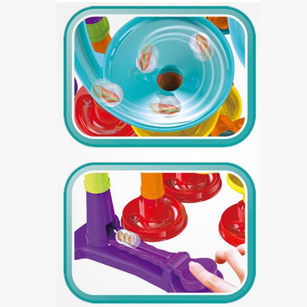 Bộ Đồ Chơi Đường Ray Mê Cung Nhiều Màu Sắc Độc Đáo DIY