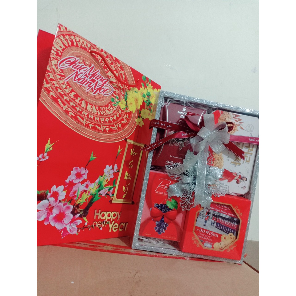 [hot] ảnh thật Hộp Quà Tết - Quà Tết Cao Cấp 2022 Mới Nhất Sang Trọng Và Hiện Đại - Giỏ Quà Tết
