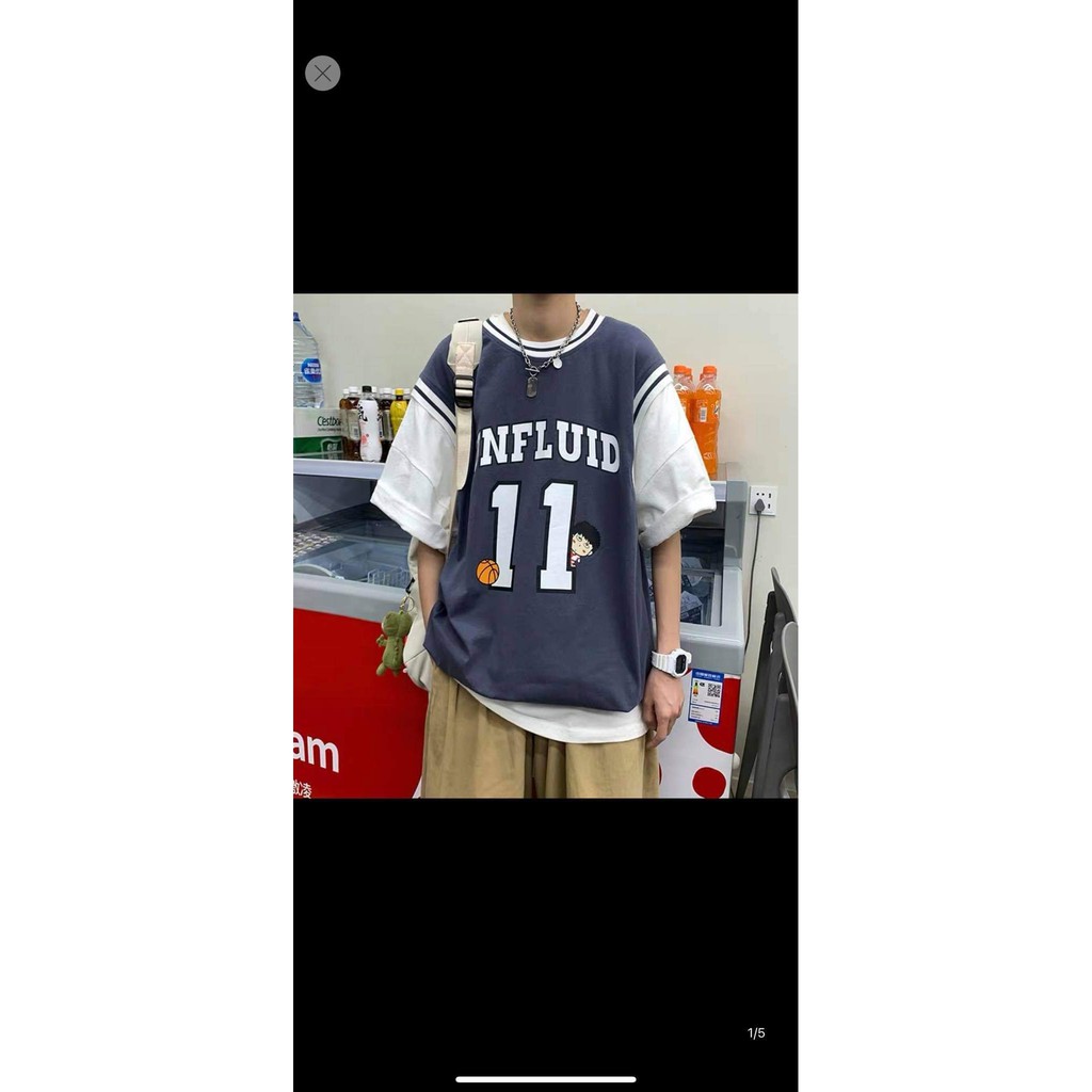 Áo thun tay lỡ số 11 phối nhiều màu HARIQUEEN áo phông nam nữ unisex form rộng 65kg | BigBuy360 - bigbuy360.vn