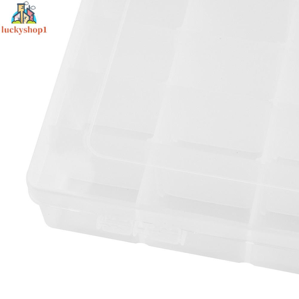 Hộp Nhựa Đựng Trang Sức Nhiều Ngăn 10/15/24/36 Ô Ốp #An#44635#D526c5
