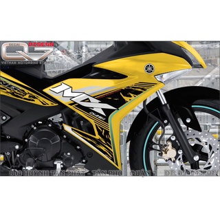 TEM RỜI EXCITER 150 MX VÀNG ĐEN