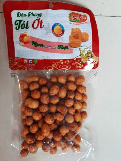 Đậu phộng rang tỏi ớt gói 90g