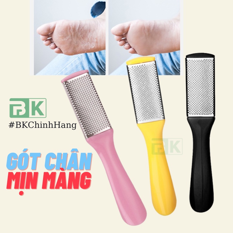 Dụng Cụ Chà Gót Chân, Cọ Gót Chân - Tẩy Da Chết, Làm Mềm Mịn Gót Chân - Cấu Tạo Từ Nhựa Cứng & Inox