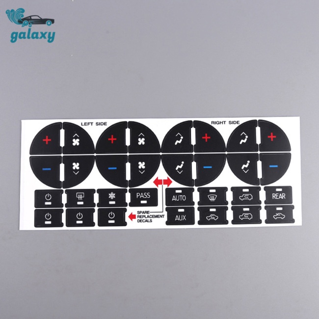 2 miếng dán nút điều khiển AC Dash cho xe hơi