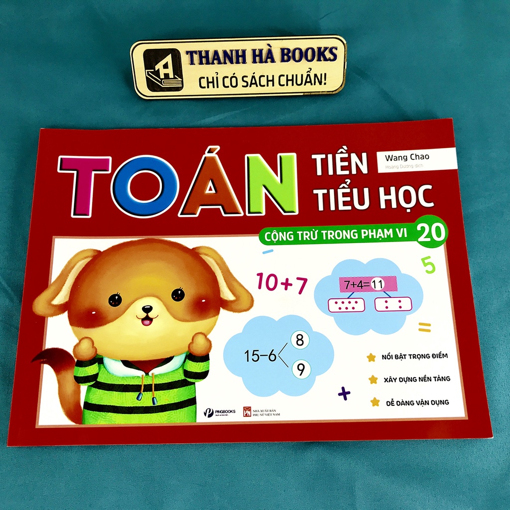 Sách - Toán Tiền Tiểu Học - Bộ 2 quyển, lẻ tùy chọn: Cộng Trừ Trong Phạm Vi 10 và Trong Phạm Vi 20