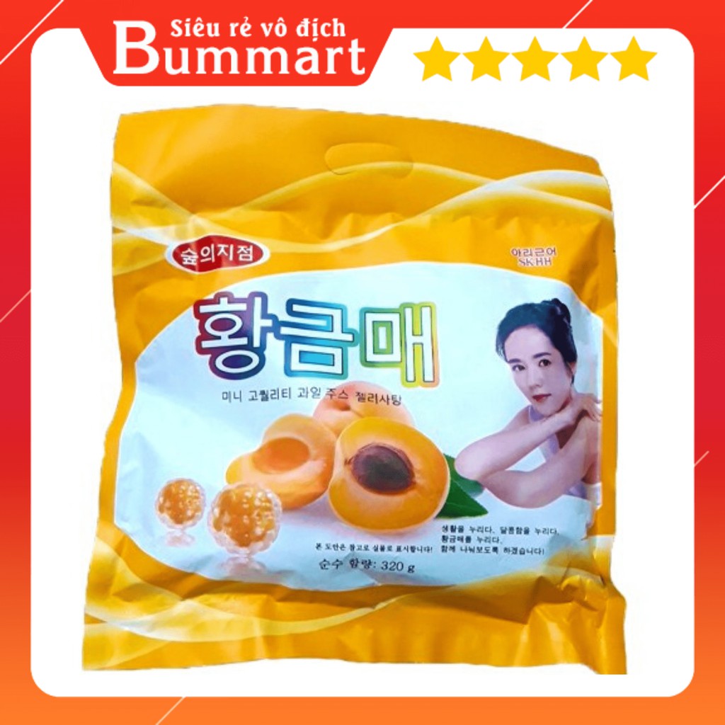 Ô MAI DẺO VỊ ĐÀO HÀN QUỐC 320gr
