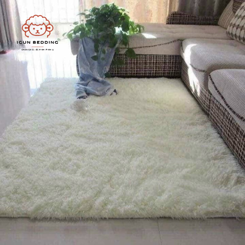 Thảm Lông trơn Trải Sàn IGUN BEDDING Lông Dày Hàng Đẹp 2020