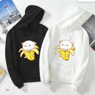 Áo hoodie nam nữ gấu chuối có bigsize vải bông dày mịn