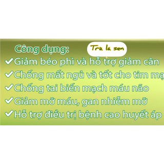 TRÀ LÁ SEN TÚI LỌC {100% BỘT SEN KHÔ}