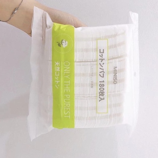 Bông Tây Trang Miniso Hộp 1000 Miếng Mềm Mịn | BigBuy360 - bigbuy360.vn