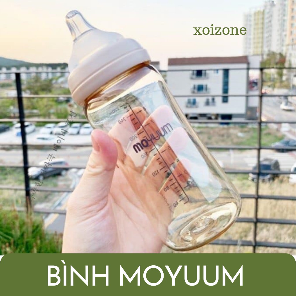 Bình sữa Moyuum Hàn Quốc PPSU 170ml & 270ml núm số 1/2/3/4