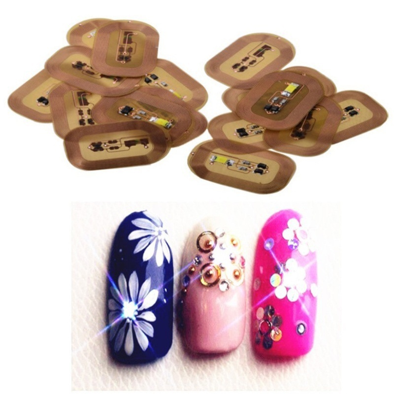 Hộp Phụ Kiện Trang Trí Móng Nghệ Thuật Có Đèn LED NFC DIY Cho Nữ