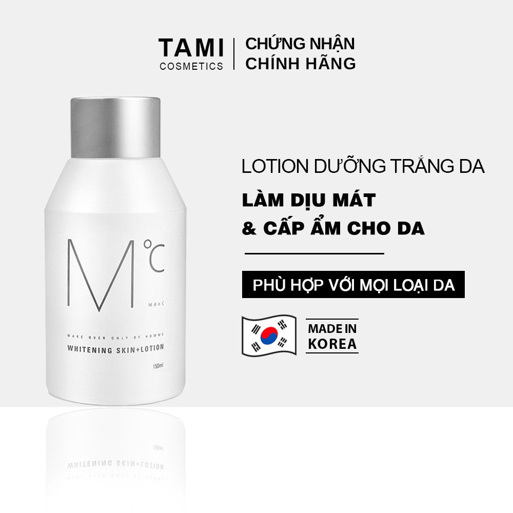 Lotion dưỡng trắng da dành cho nam MdoC Whitening Skin+Lotion 30ml, 150ml MLT02