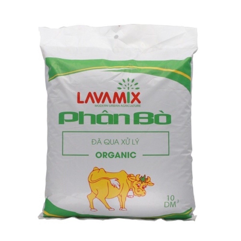 Phân bò Lavamix đã qua xử lý, túi lớn 3dm3 (0.5kg)