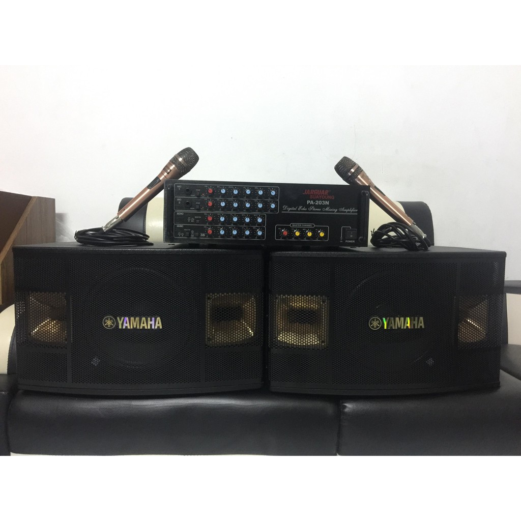 Bộ dàn karaoke loa Yamaha 889,amli jagua 203N 12 sò