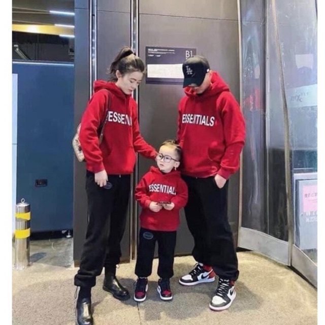 Áo hoodie nỉ bông gia đình
