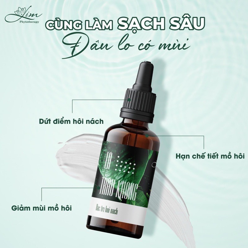 Serum hôi nách trầu không LIM- khử hôi nách, se khit lỗ chân lông,dứt điểm mùi hôi.
