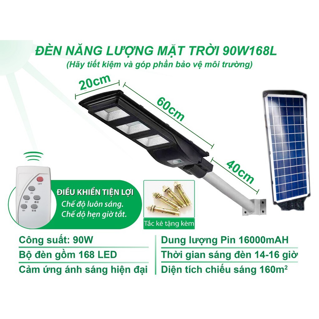 Đèn năng lượng mặt trời 90W