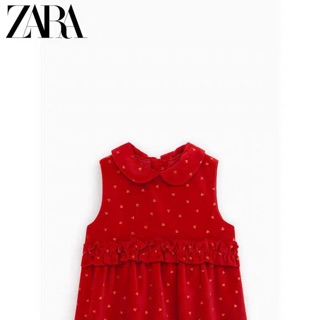 Váy nhung đỏ zara