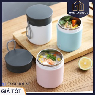 💥[HÀNG CAO CẤP]💥 Cốc Đựng Cháo Kèm Muỗng Hộp Đựng Cháo Canh Soup Bền Đẹp Có Tay Xách Nắp Đậy 🔥