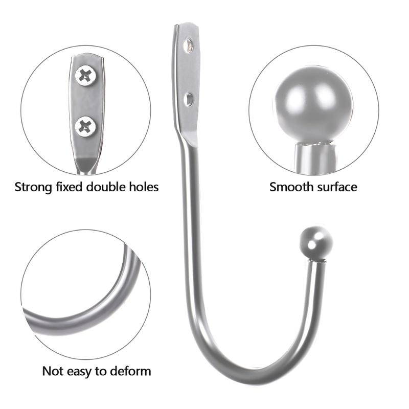 Móc Treo Rèm Cửa Hình Chữ U Bằng Hợp Kim Nhôm Cao Cấp