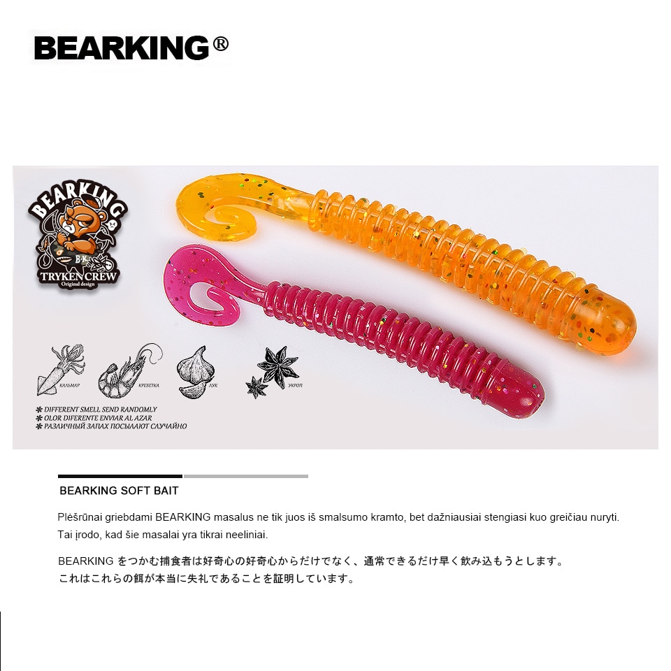 Set 30 Mồi Giả Mềm Câu Cá 45mm 0.8g