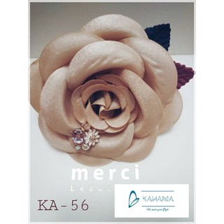 Cài áo hoa vải lụa, đính đá sang trọng handmade - MÃ KA56